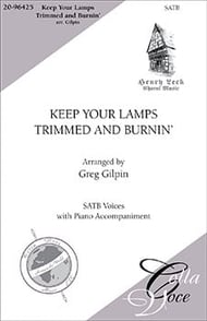 Keep Your Lamps Trimmed and Burning SATB choral sheet music cover Thumbnail